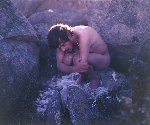 MIKE PARR, Shivering, 1977, photograph, 120 x 140 cm 