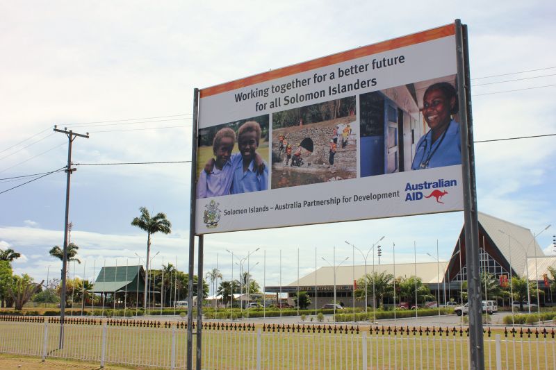 AusAID Solomon Islands Billboard