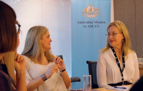 Asialink Diplomacy Director Melissa Conley Tyler and Australian Ambassador to ASEAN HE Jane Duke