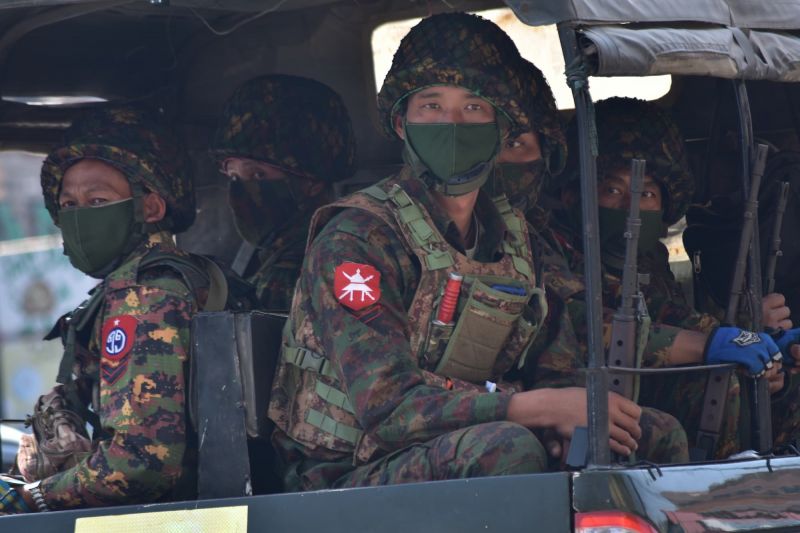Myanmar soldiers