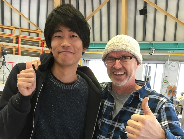 John White and Takeyoshi Mitsui in Japan
