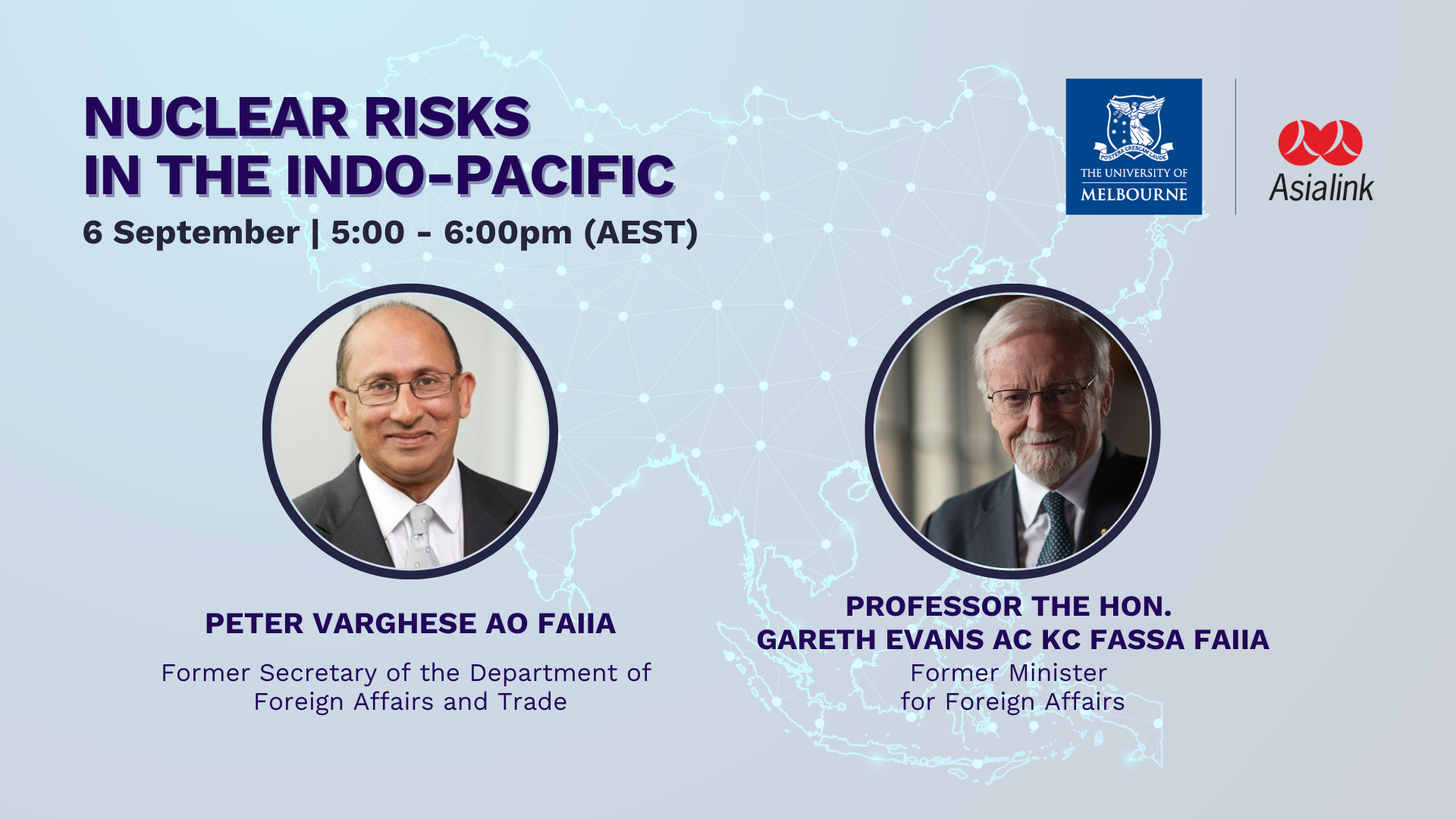 banner for Nuclear risks in the Indo-pacific webinar