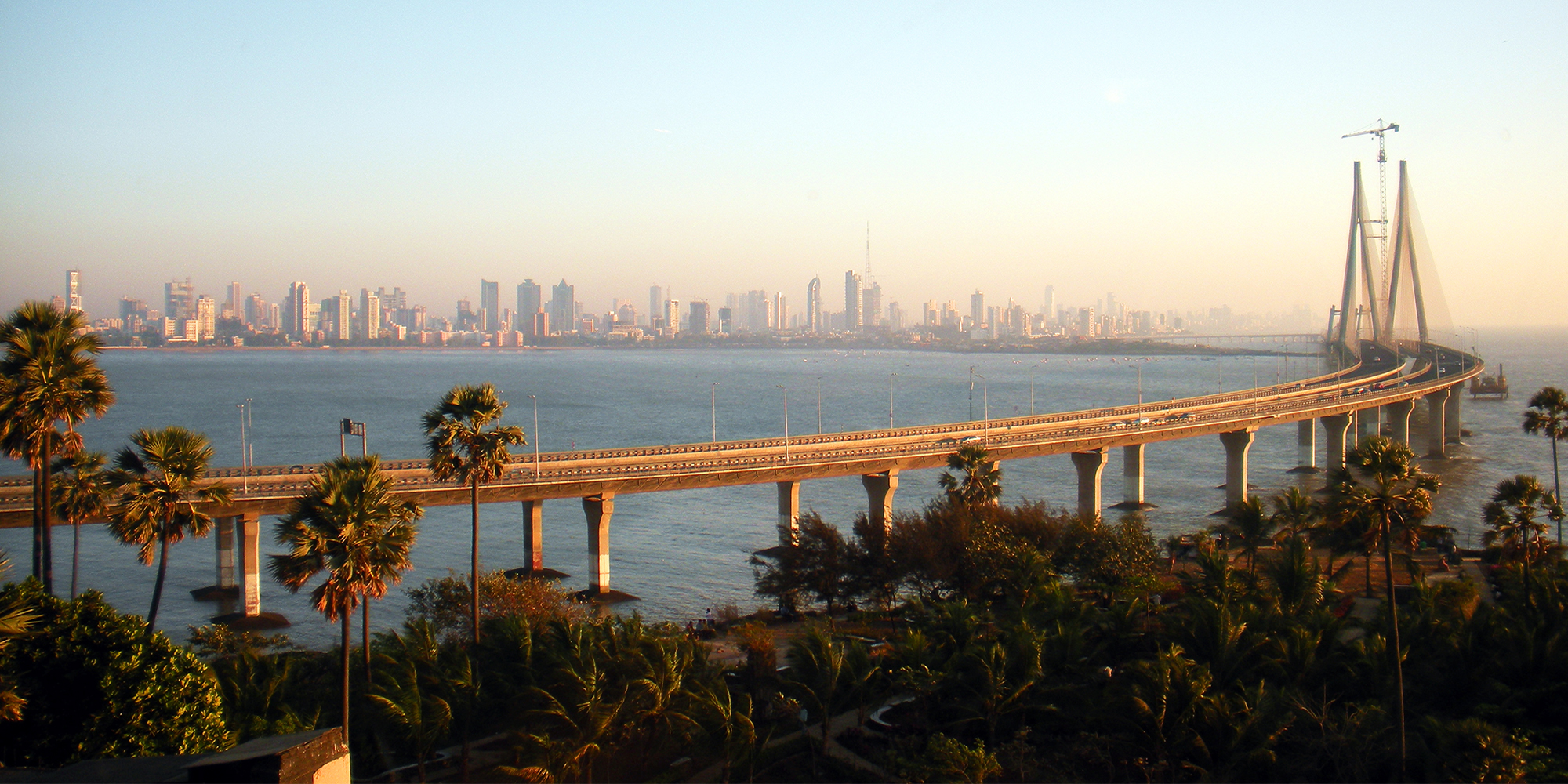 Mumbai (Bandra Worli Sea Link) – the business capital of India. Credit: Woodysworldtv – http://www.flickr.com/photos/woodysworldtv/5530750545/sizes/o/